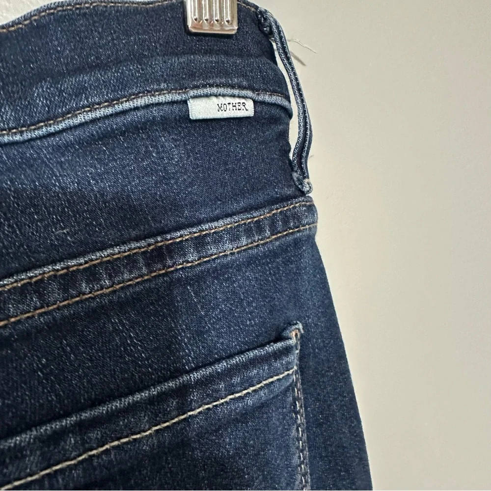 MOTHER The Insider‎ Crop Step Fray Jeans in Off Limits Size 28 - Picture 6 of 11